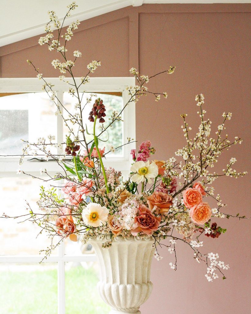 Spring Urn with Blossom 