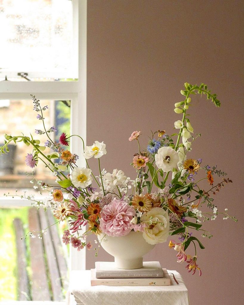 Bowl Arrangement with Summer Flowers 